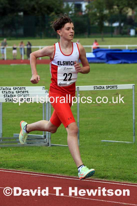 Boys Under-13s 800 metres, 2023 Northern Under-13s, Under-15s and Under-17s, Middlesbrough.  Photo: David T. Hewitson/Sports for All Pics